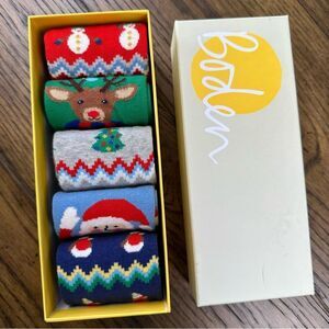 Mini Boden Holiday Socks New